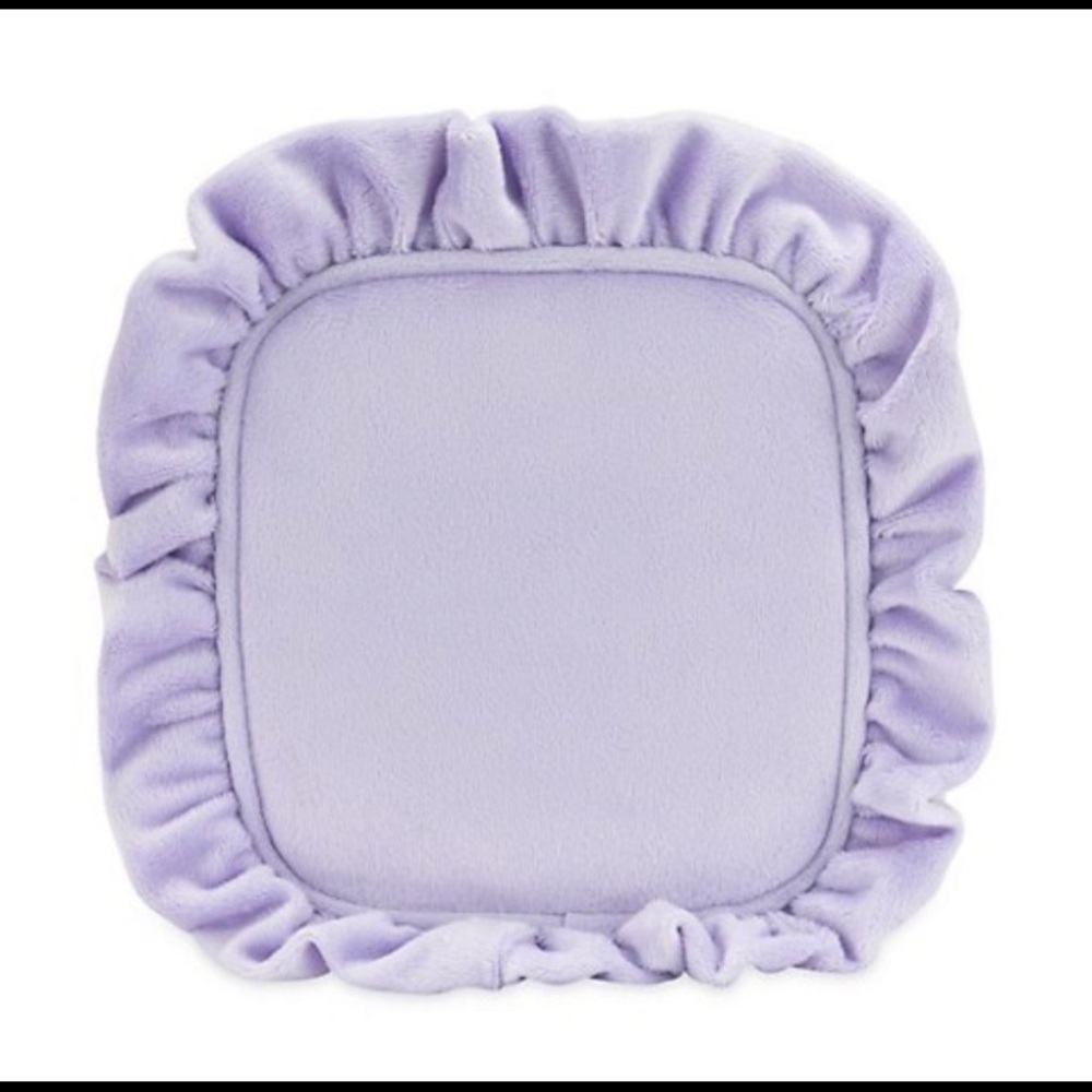 Stoney Clover Lane Velver Ruffle mini pouch in Galaxy lavender purple NWT